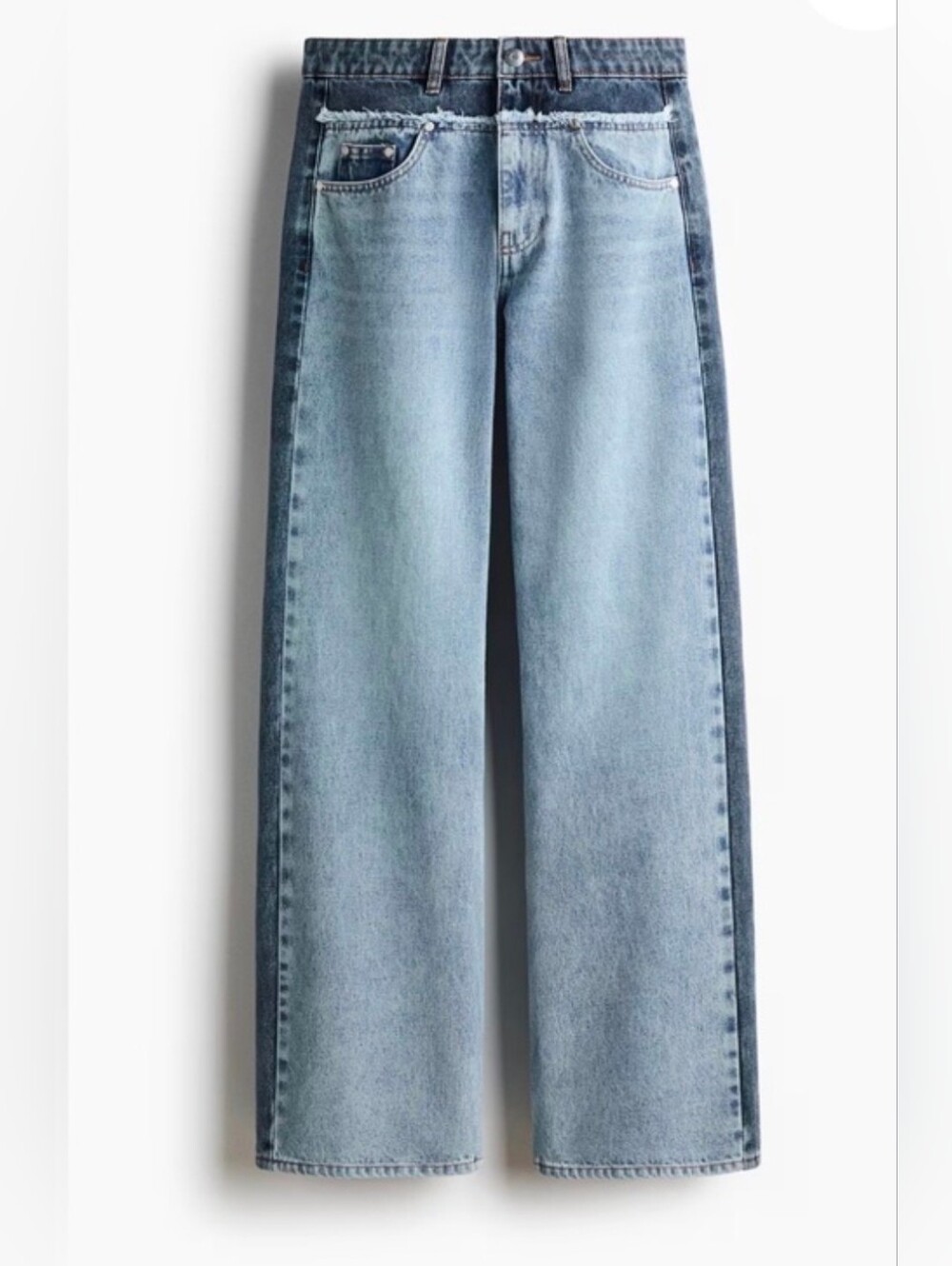 Sz 8 New STELLA MCCARTNEY H&MTWO-TONE STRAIGHT-LEG JEANS